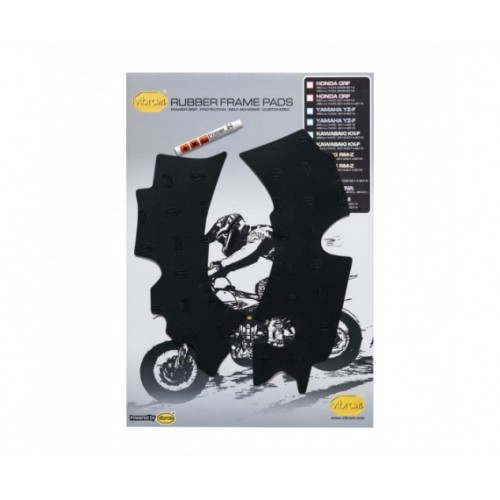 PROTEÇÕES DE CHASSIS GOMA DE BORRACHA VIBRAM HUSQVARNA TC / FC 2016 / 2018 - PRETO